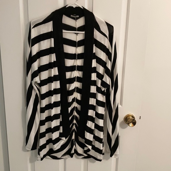 Allen B Striped Cardigan Sweater - Picture 1 of 3